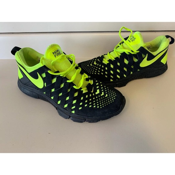 Nike Shoes Nike Free Trainer 5 Black Volt Neon Running 1 Poshmark